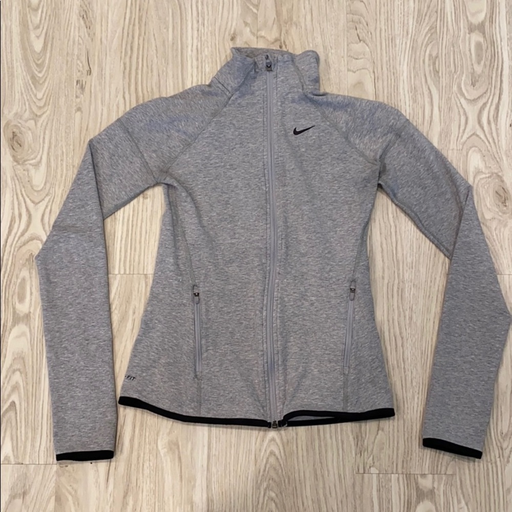 Nike gray zip up